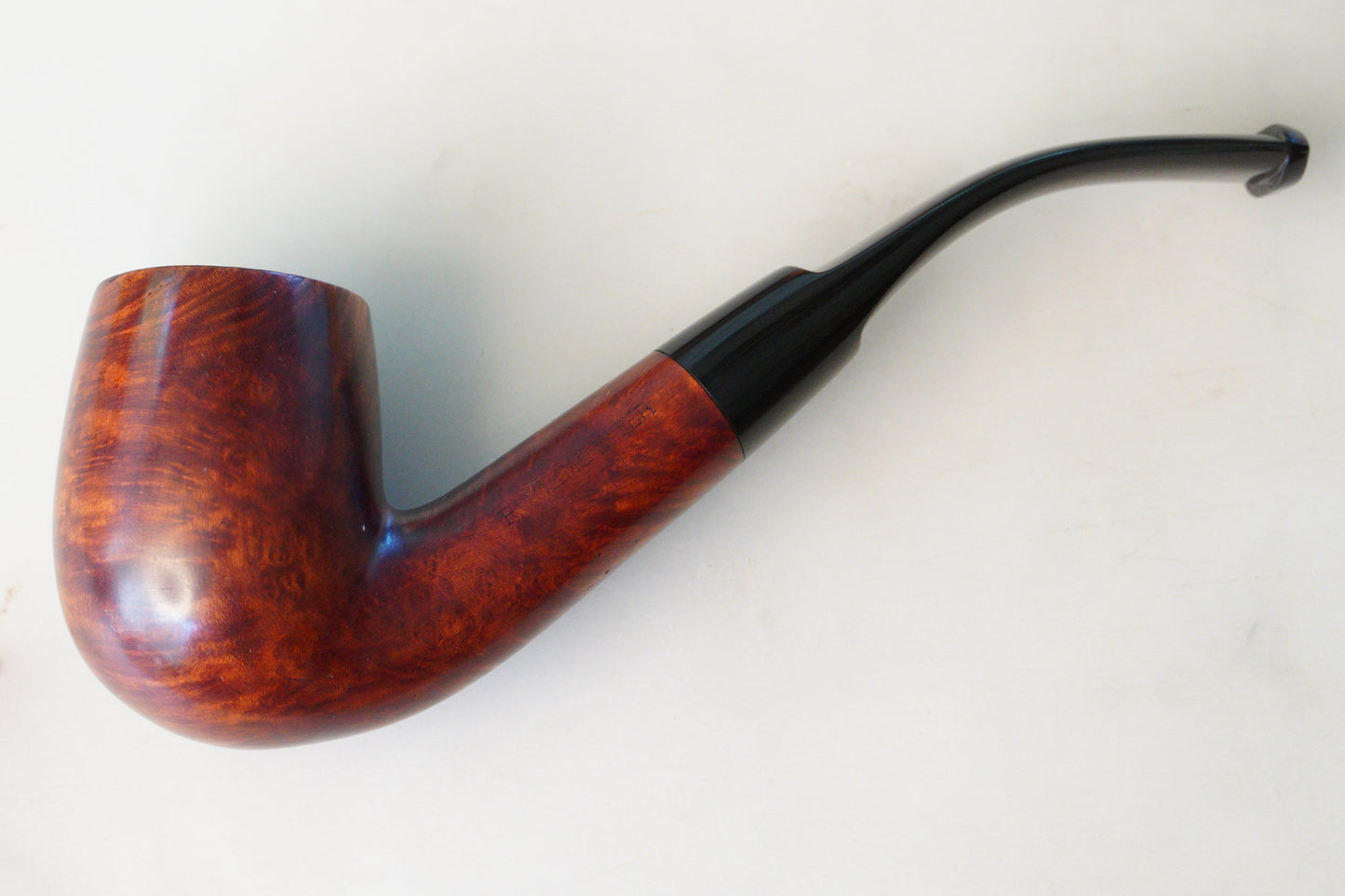 Vintage British Bent Billiard Tobacco Pipe