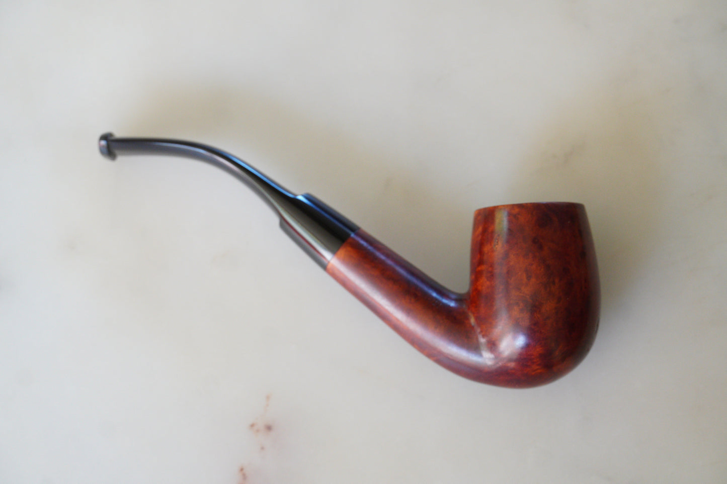 Vintage British Bent Billiard Tobacco Pipe