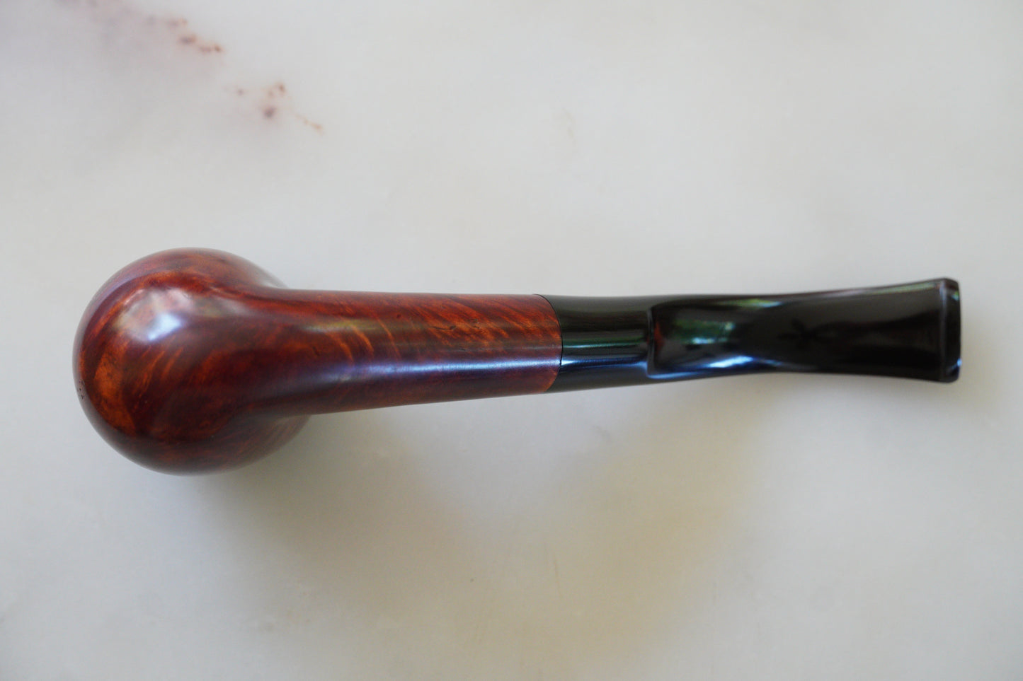 Vintage British Bent Billiard Tobacco Pipe