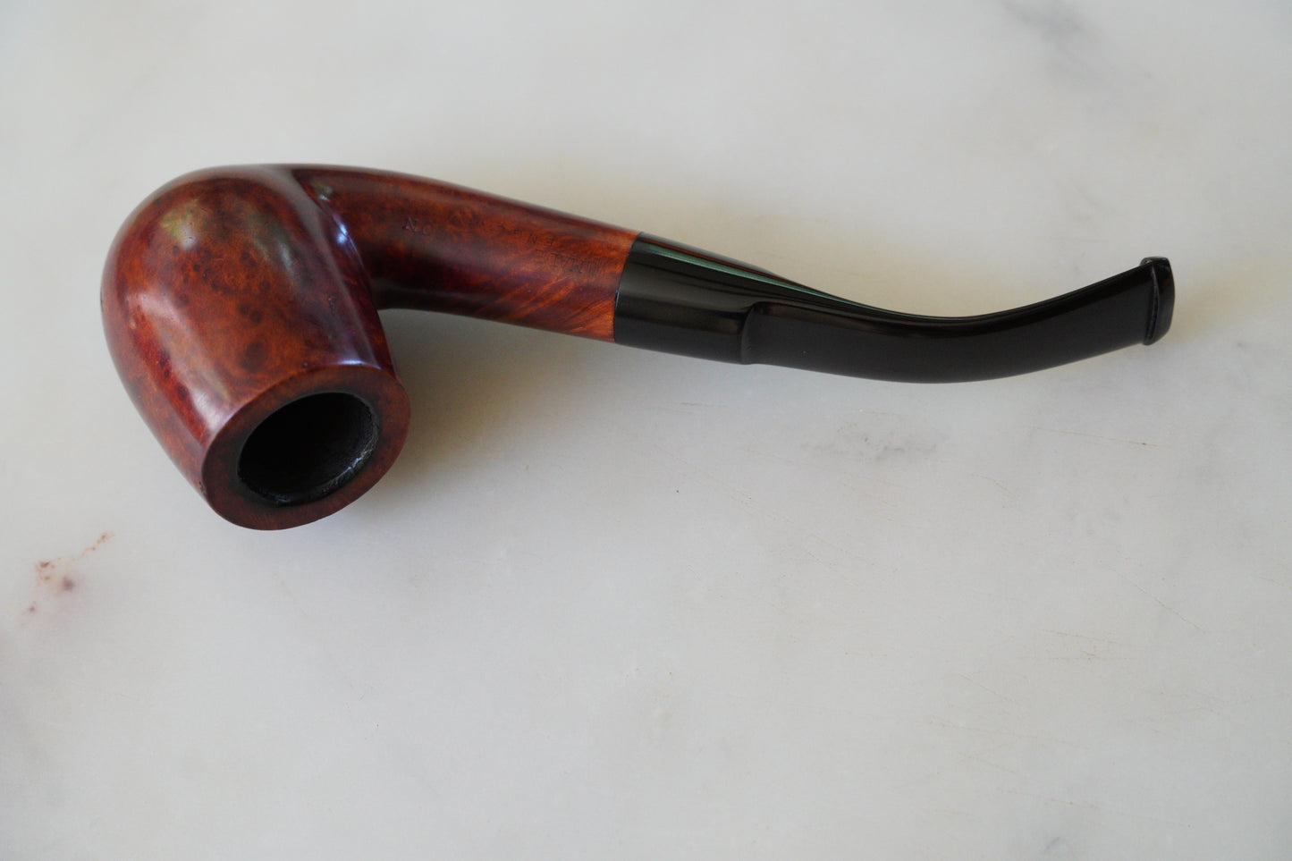 Vintage British Bent Billiard Tobacco Pipe