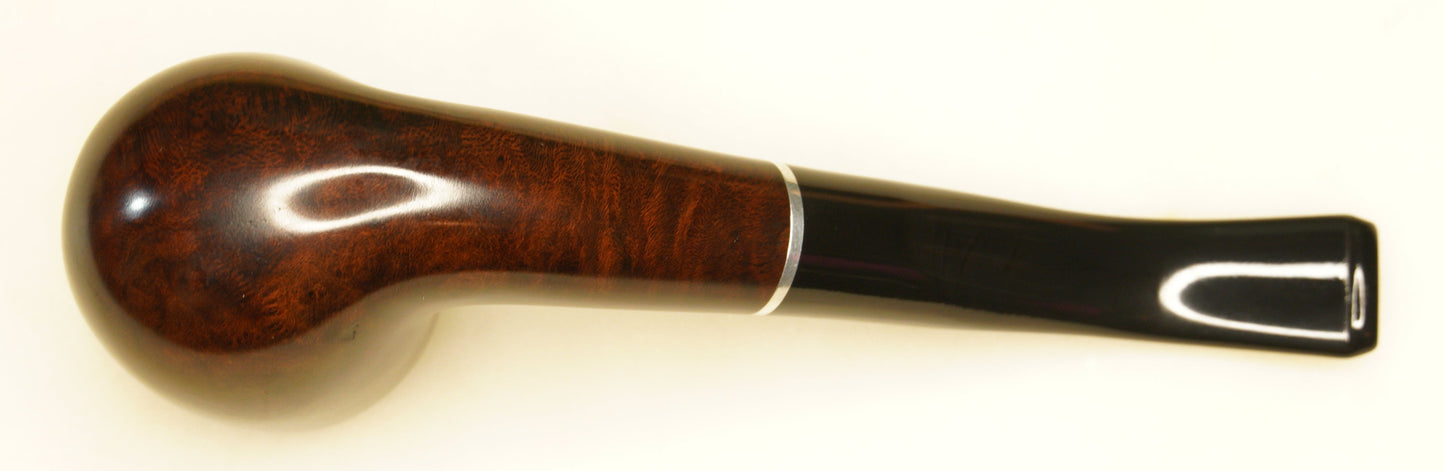 UNSMOKED Bent Billiard Vintage Briar Estate Tobacco Pipe