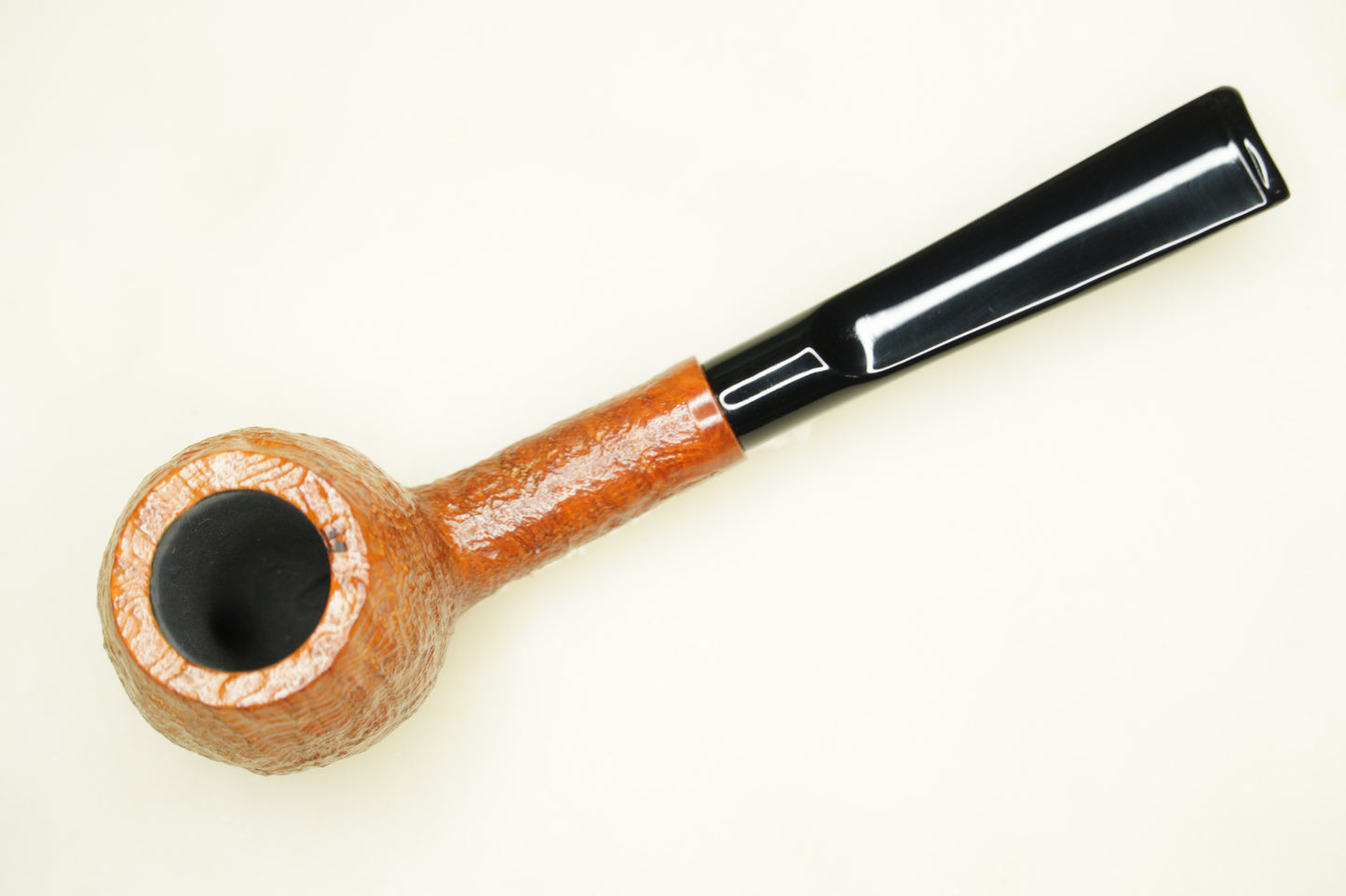 I.P.E. Handmade "5" Apple Shape Sandblasted Briar Tobacco Pipe
