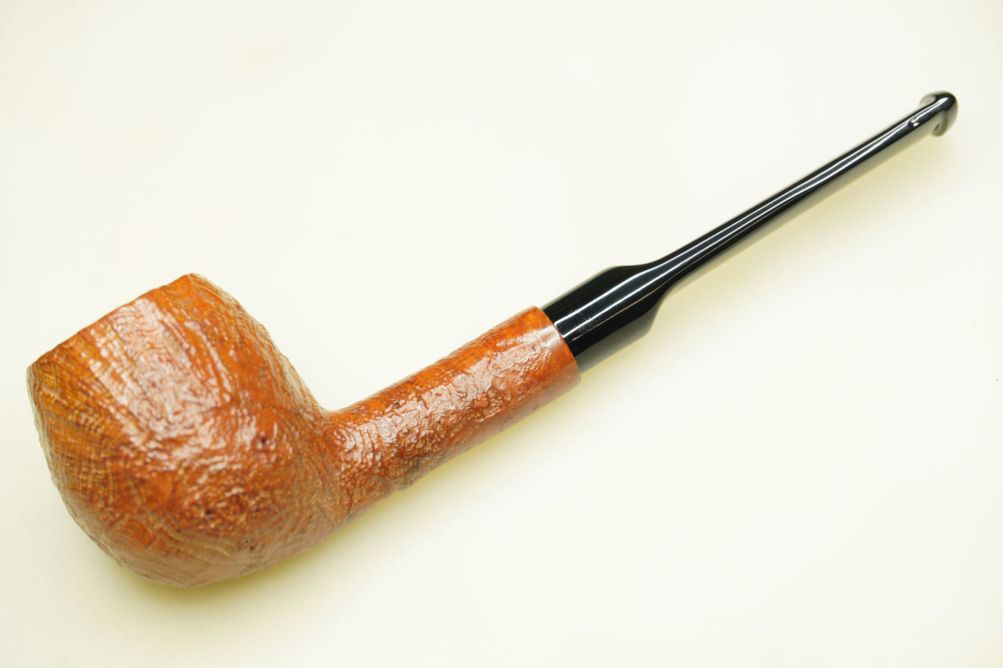 I.P.E. Handmade "5" Apple Shape Sandblasted Briar Tobacco Pipe