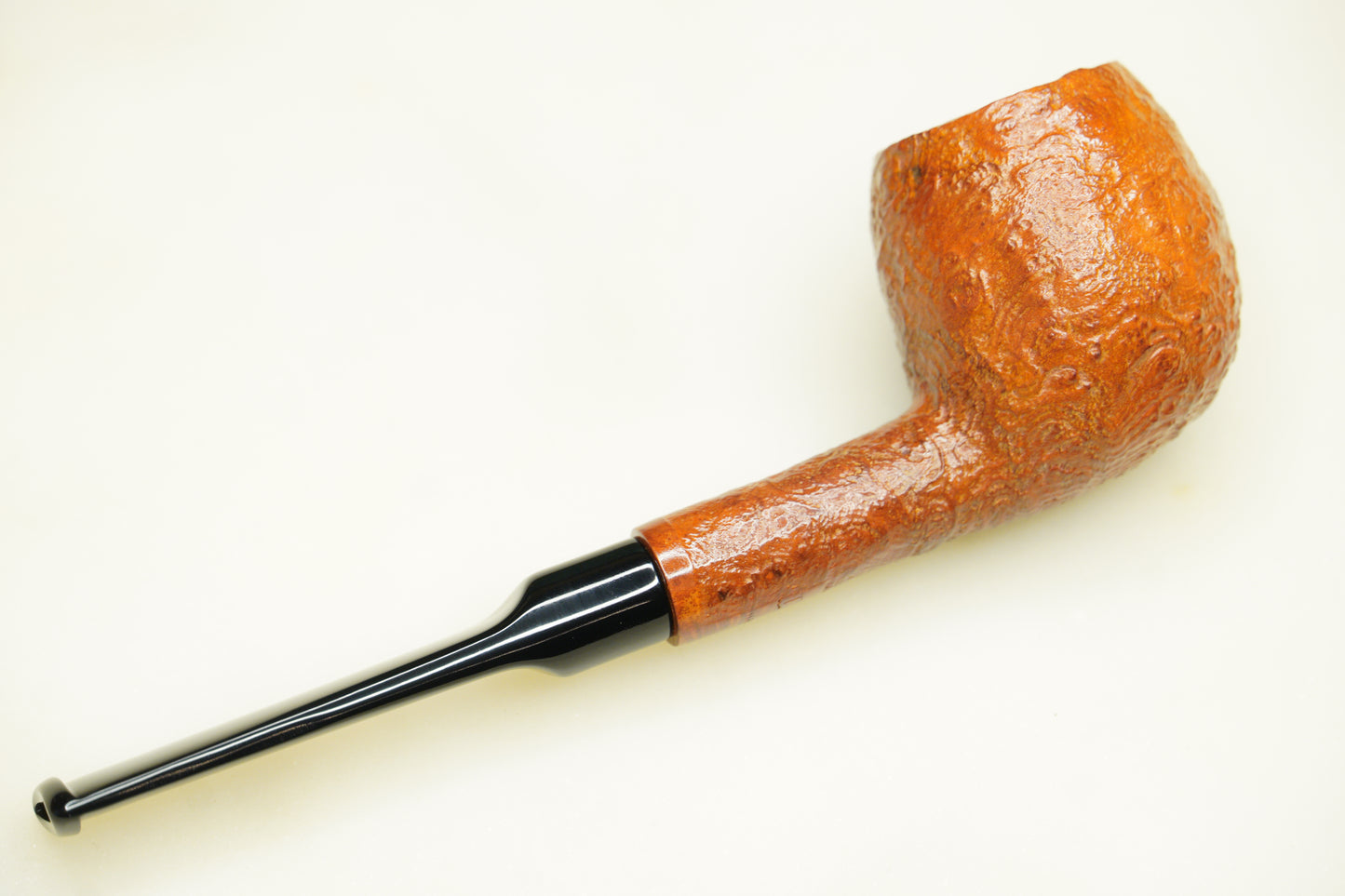 I.P.E. Handmade "5" Apple Shape Sandblasted Briar Tobacco Pipe