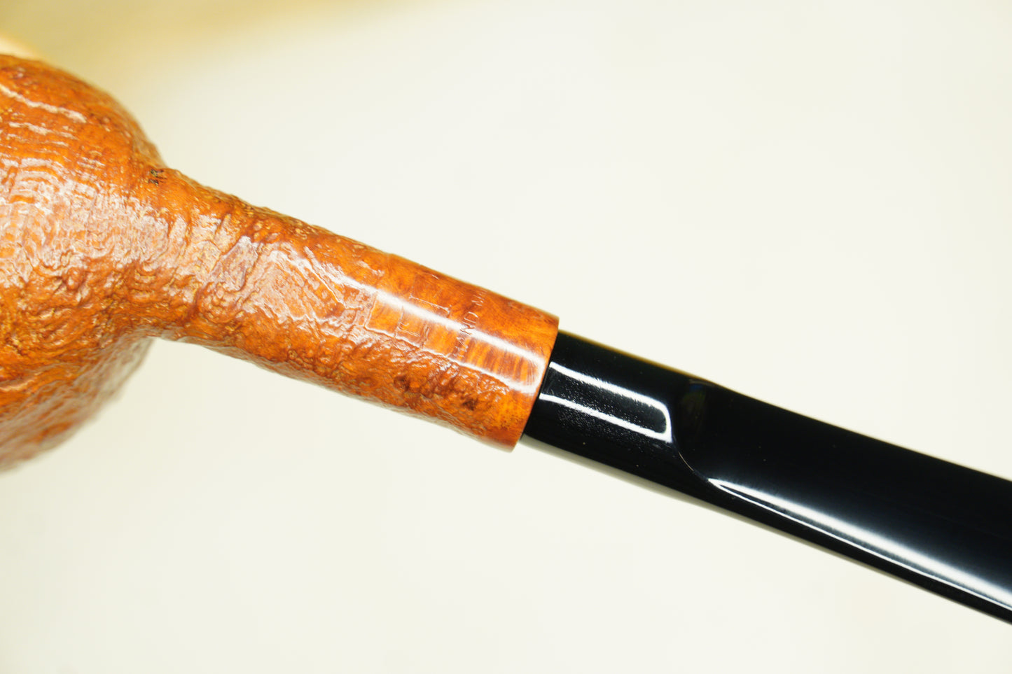 I.P.E. Handmade "5" Apple Shape Sandblasted Briar Tobacco Pipe
