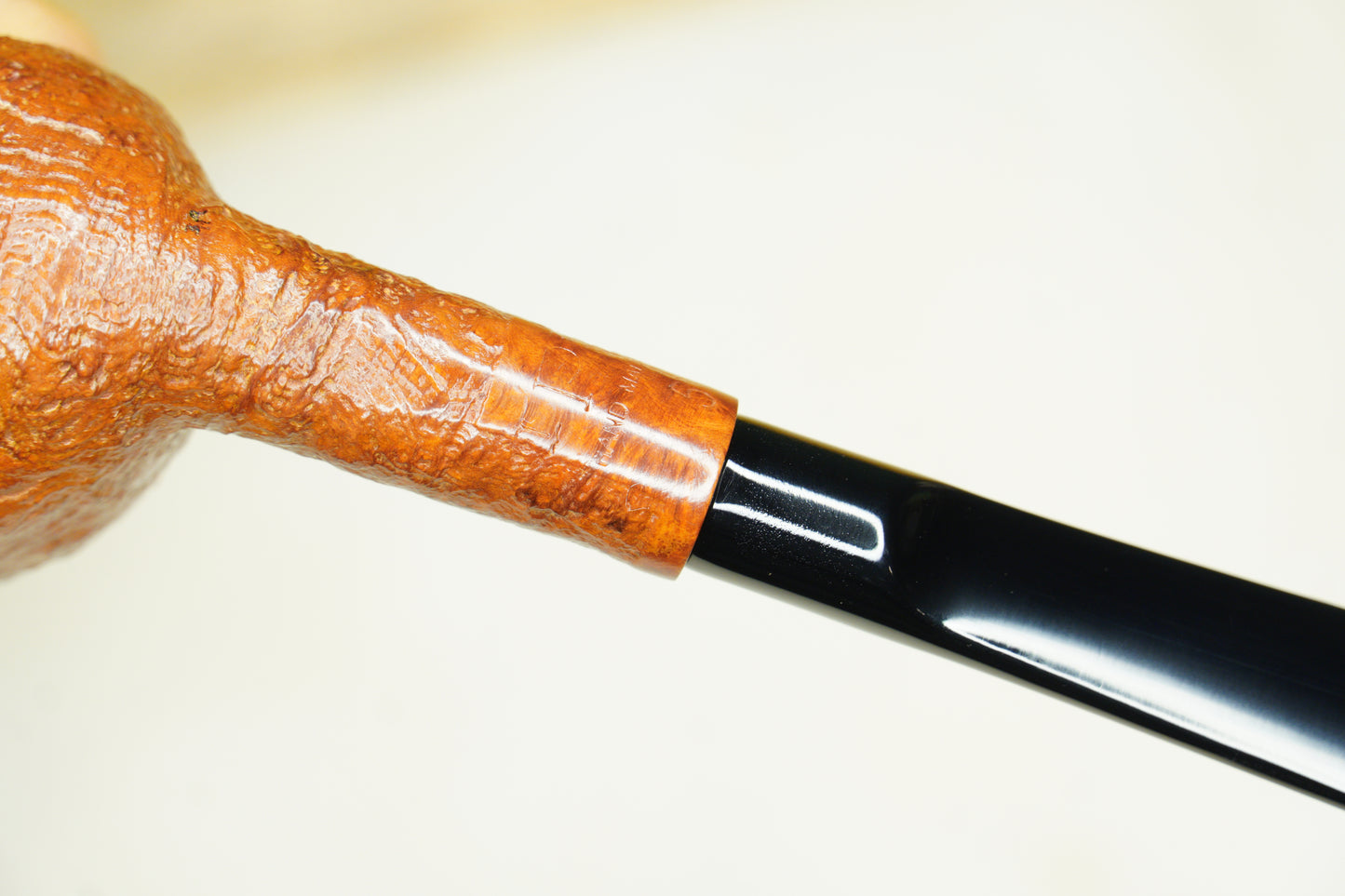 I.P.E. Handmade "5" Apple Shape Sandblasted Briar Tobacco Pipe