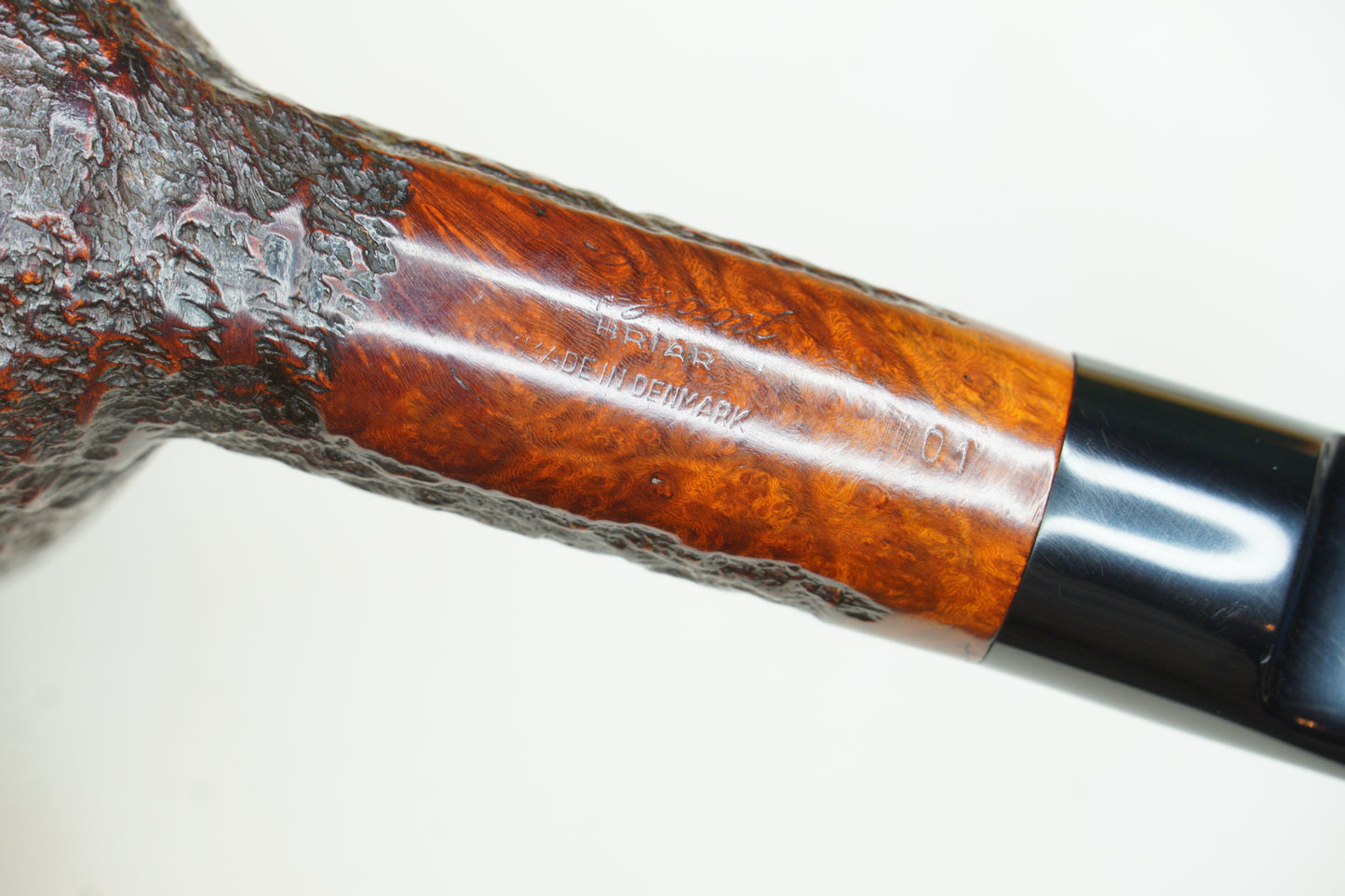 Large GIGANT Made in Denmark Rusticated Vintage Tobacco Pipe