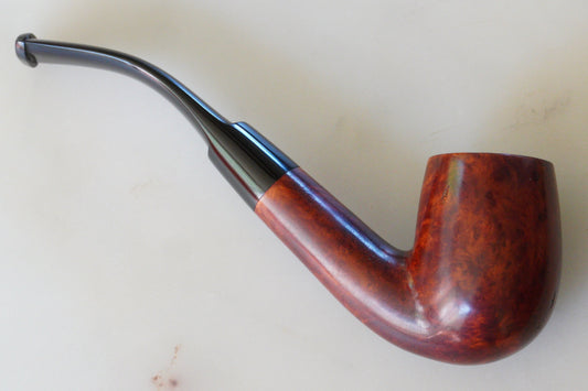 Vintage British Bent Billiard Tobacco Pipe
