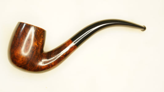 Large L&H Stern Bent Billiard LHS Post War Briar Pipe