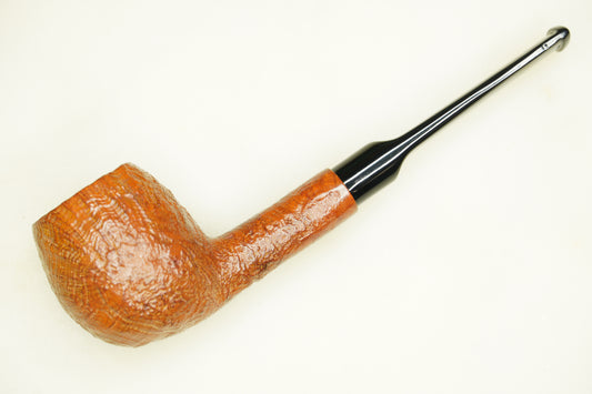 I.P.E.  Handmade "5" Apple Shape Sandblasted Briar Tobacco Pipe