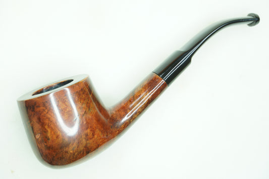 Unique Finish Bent Italian Estate Tobacco Pipe